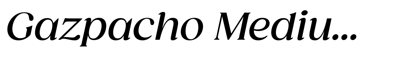 Gazpacho Medium Italic